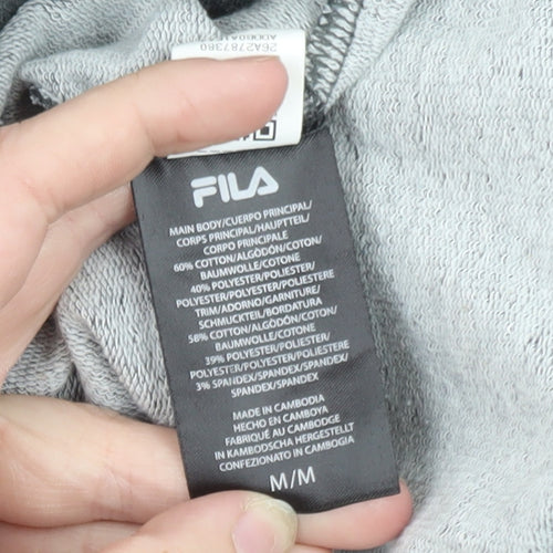Fila Men's Grey Logo Pullover Sweatshirt Size M