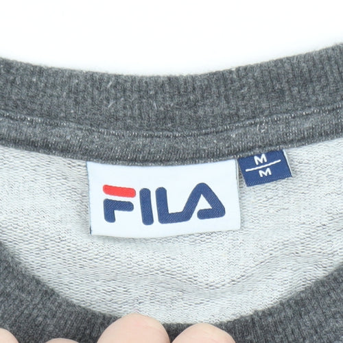 Fila Men's Grey Logo Pullover Sweatshirt Size M