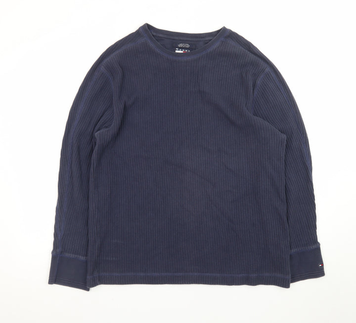 Tommy Hilfiger Men's Blue XL Pullover Crew Neck Sweatshirt