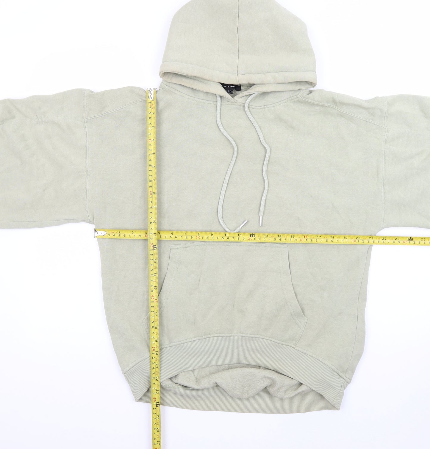 Rising Women’s Beige Pullover Hoodie S/M Hooded Casual Sweatshirt