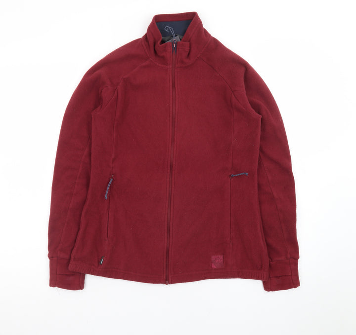 Sprayway Women's Red Fleece Full Zip Outdoor Jacket Size 10