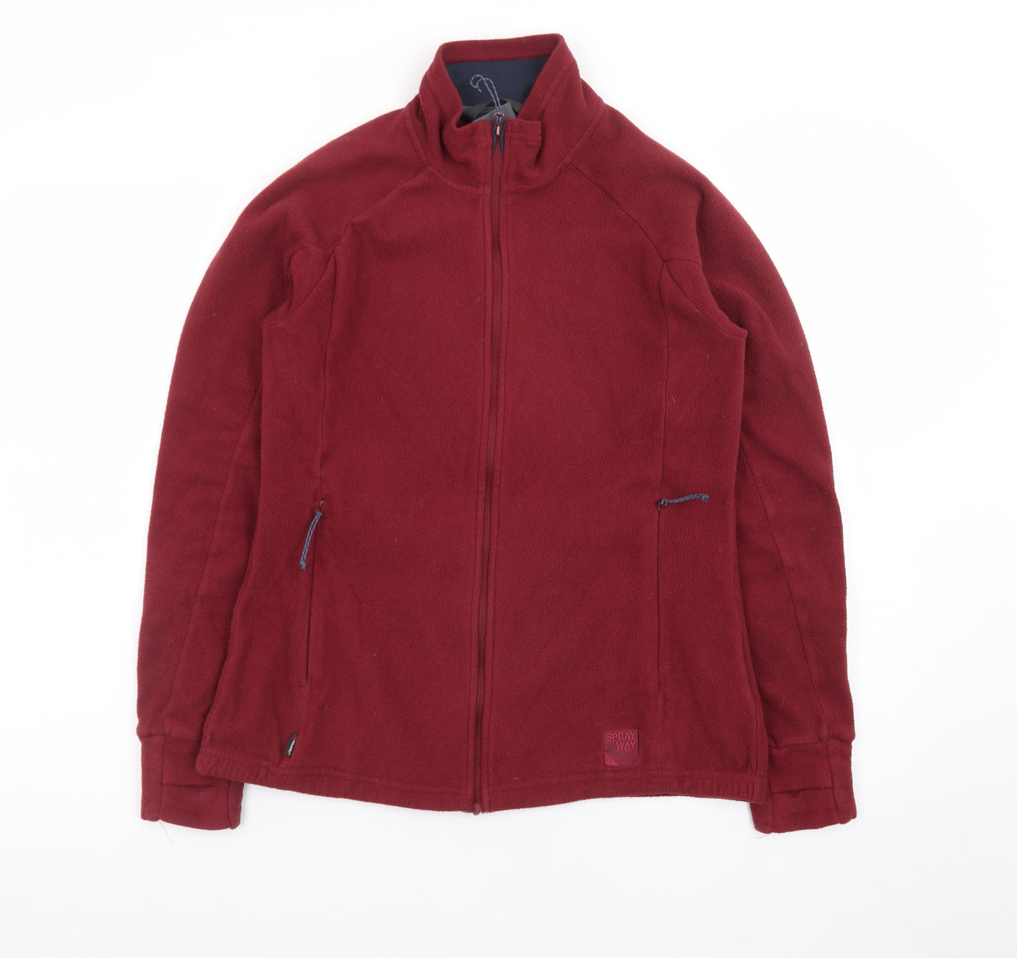 Sprayway Women's Red Fleece Full Zip Outdoor Jacket Size 10