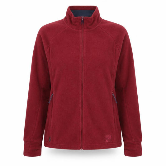 Front view of Sprayway Women's Red Fleece Full Zip Outdoor Jacket, size 10
