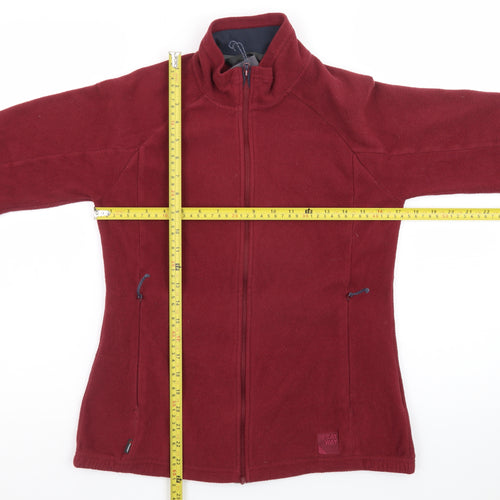 Sprayway Women's Red Fleece Full Zip Outdoor Jacket Size 10