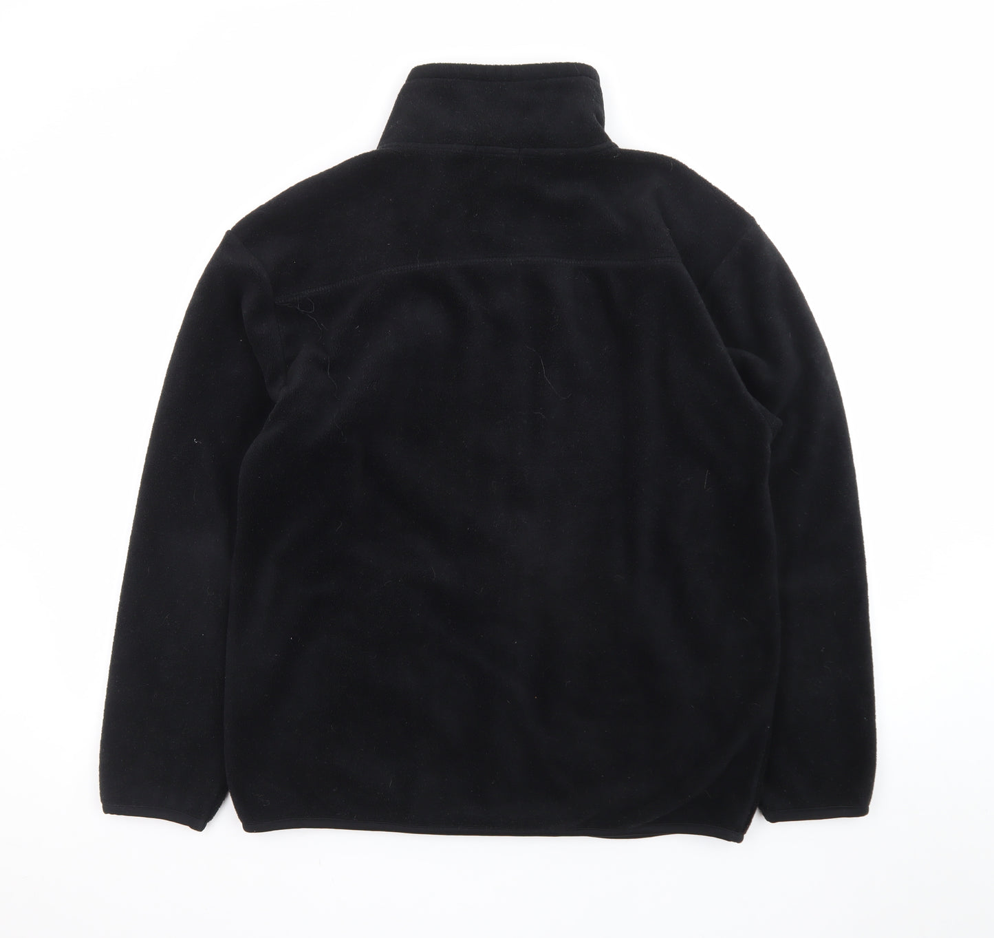 YOU Classic Men's Black Fleece Full Zip Mid-Length Jacket M