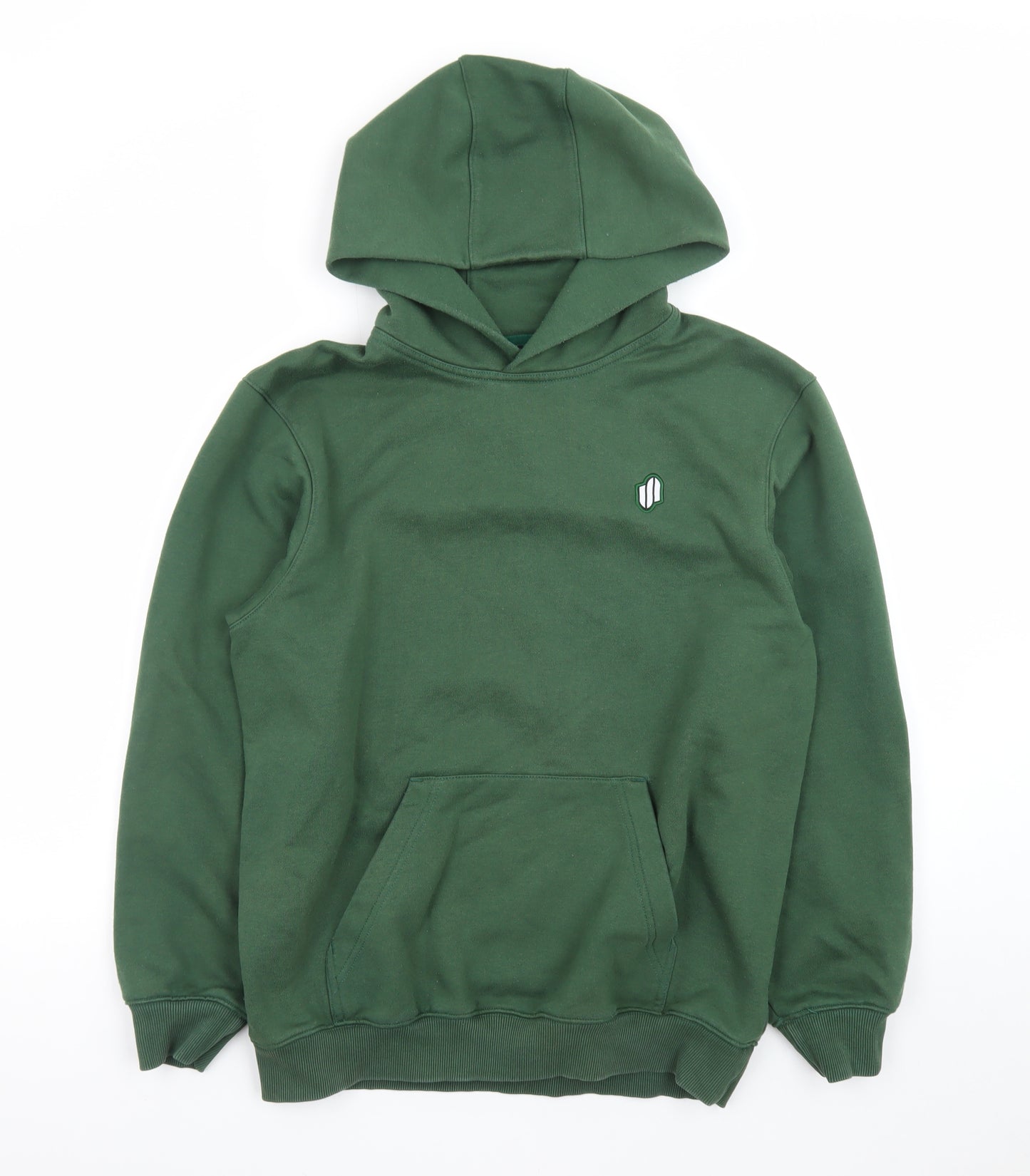 Samurai Mens Green Pullover Hoodie M Fleece Regular Fit