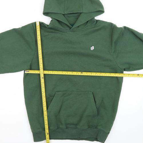 Samurai Mens Green Pullover Hoodie M Fleece Regular Fit
