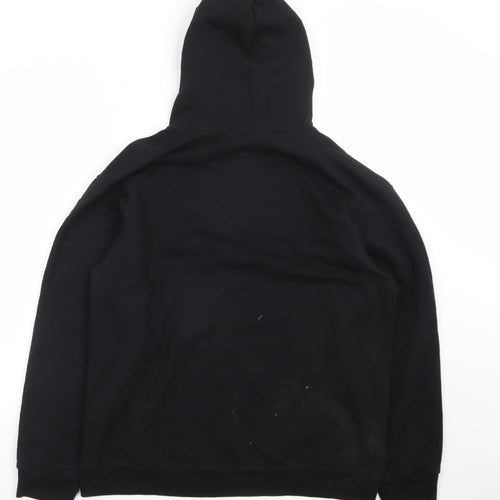 NFL Team Apparel Men's Black Carolina Panthers Pullover Hoodie L