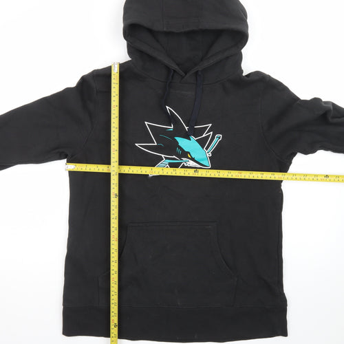 Fanatics Mens Black Sports Graphic Pullover Hoodie Size L