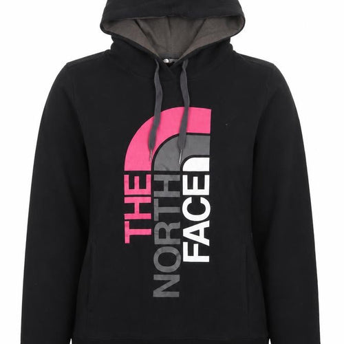 The North Face Womens Black Pullover Hoodie L Logo Hooded Sweatshirt