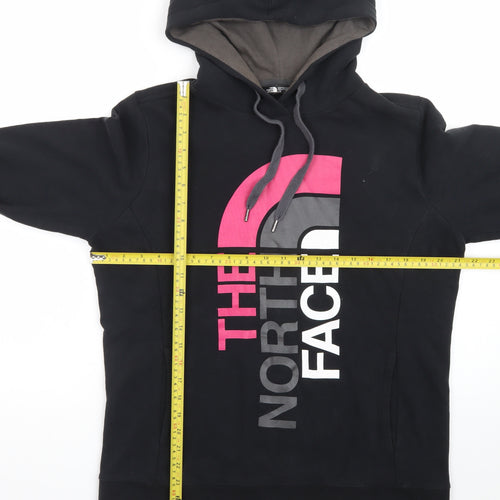 The North Face Womens Black Pullover Hoodie L Logo Hooded Sweatshirt