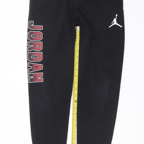 Jordan Boys Black Medium 10-12 Years Jogger Sweatpants with Logo