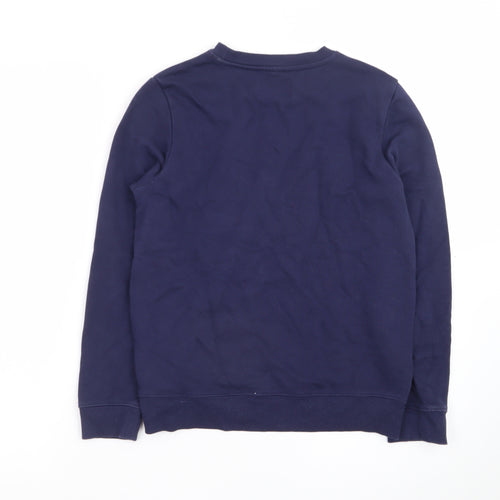 Calvin Klein Jeans Boys Blue Logo Pullover Sweatshirt Size 12 Years
