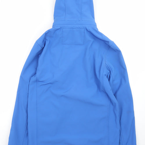 INDIGO JEANS CODE Men's Blue Softshell Hooded Jacket Size S