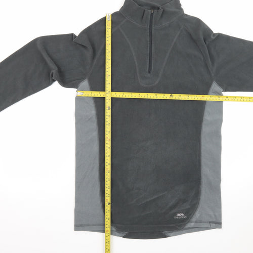 Trespass Men’s Grey XL 1/2 Zip Fleece Pullover Sweatshirt