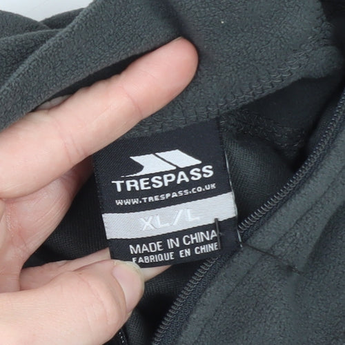 Trespass Men’s Grey XL 1/2 Zip Fleece Pullover Sweatshirt