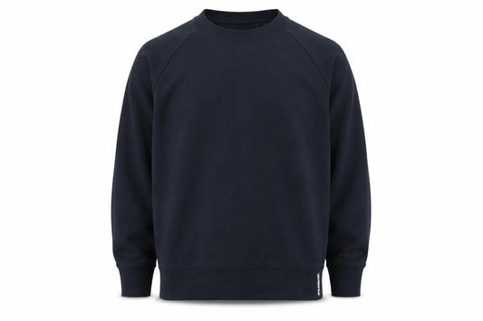 Front view of Superdry Men's Black Cotton Blend Pullover Sweatshirt, size L