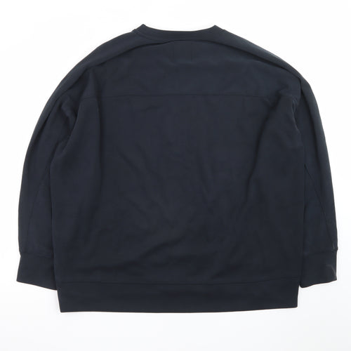 Superdry Men's Black Cotton Blend Pullover Sweatshirt Size L