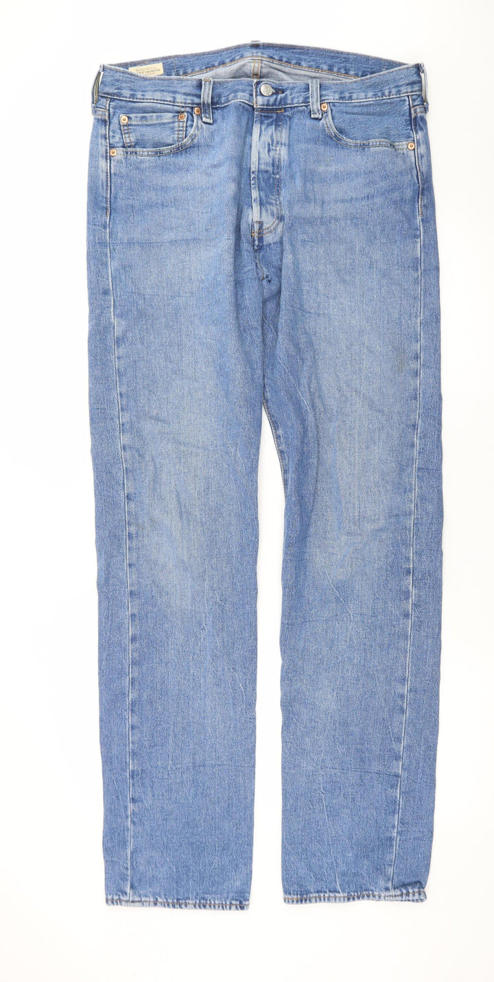 Levi's 501 Men's Blue Denim Straight Jeans W34 L36