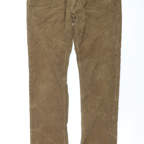 Ralph Lauren Men's Brown Corduroy Trousers 32x32 Regular Fit