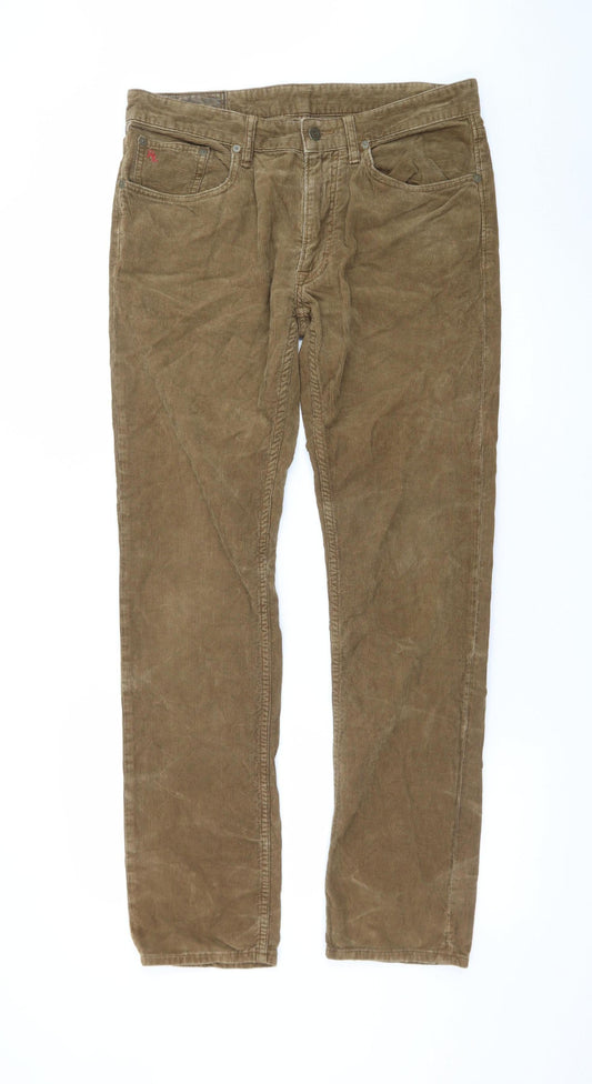 Ralph Lauren Men's Brown Corduroy Trousers 32x32 Regular Fit