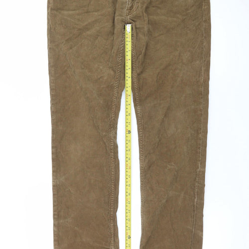 Ralph Lauren Men's Brown Corduroy Trousers 32x32 Regular Fit