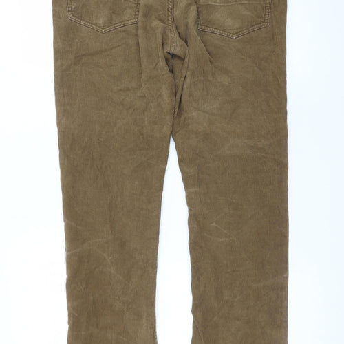 Ralph Lauren Men's Brown Corduroy Trousers 32x32 Regular Fit