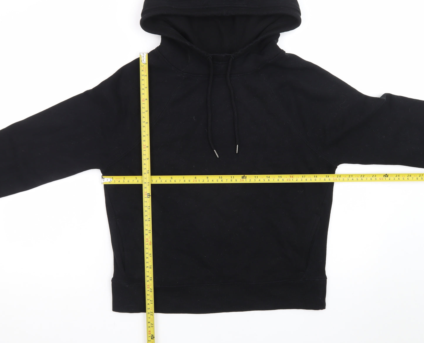 Next Men's Black Pullover Hoodie Size S Cotton Blend Fleece