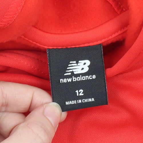 New Balance Women's Red & Navy Pullover Hoodie Size 12