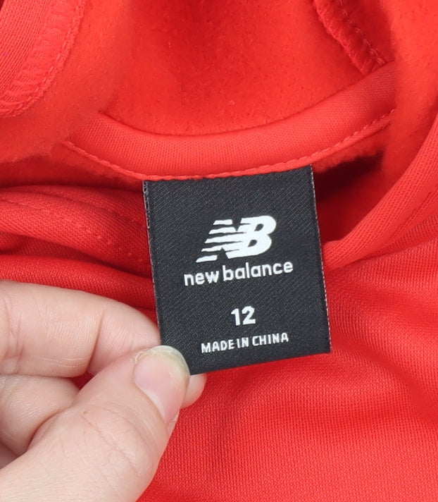 New Balance Women's Red & Navy Pullover Hoodie Size 12