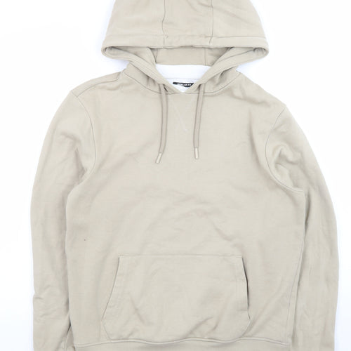 Threadbare Mens Beige Pullover Hoodie Size S Regular Fit