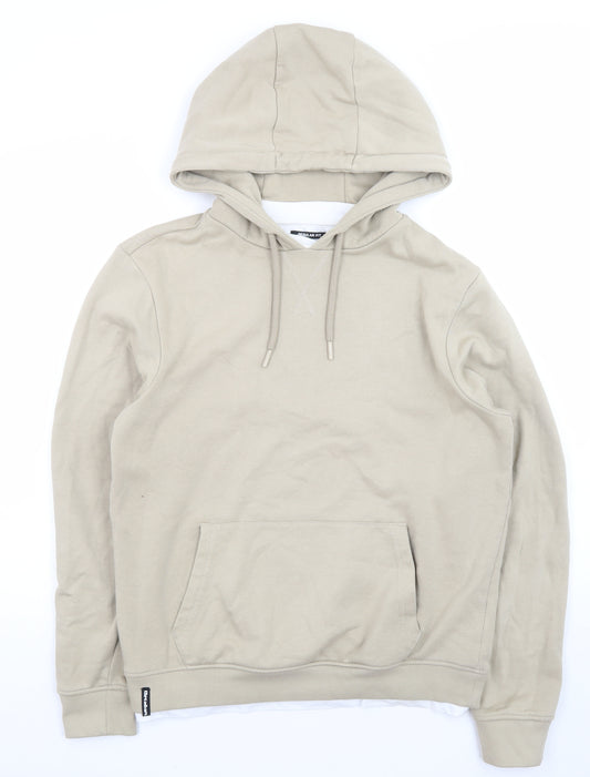 Threadbare Mens Beige Pullover Hoodie Size S Regular Fit