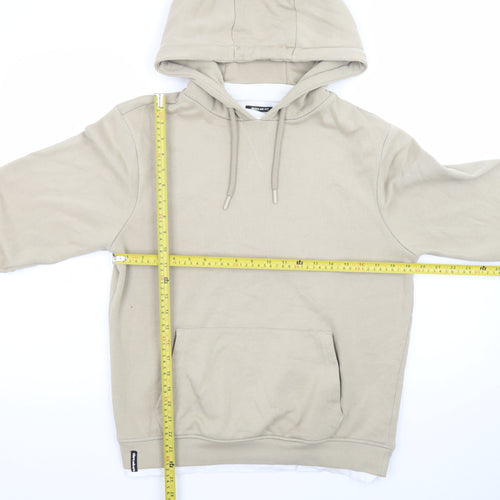 Threadbare Mens Beige Pullover Hoodie Size S Regular Fit