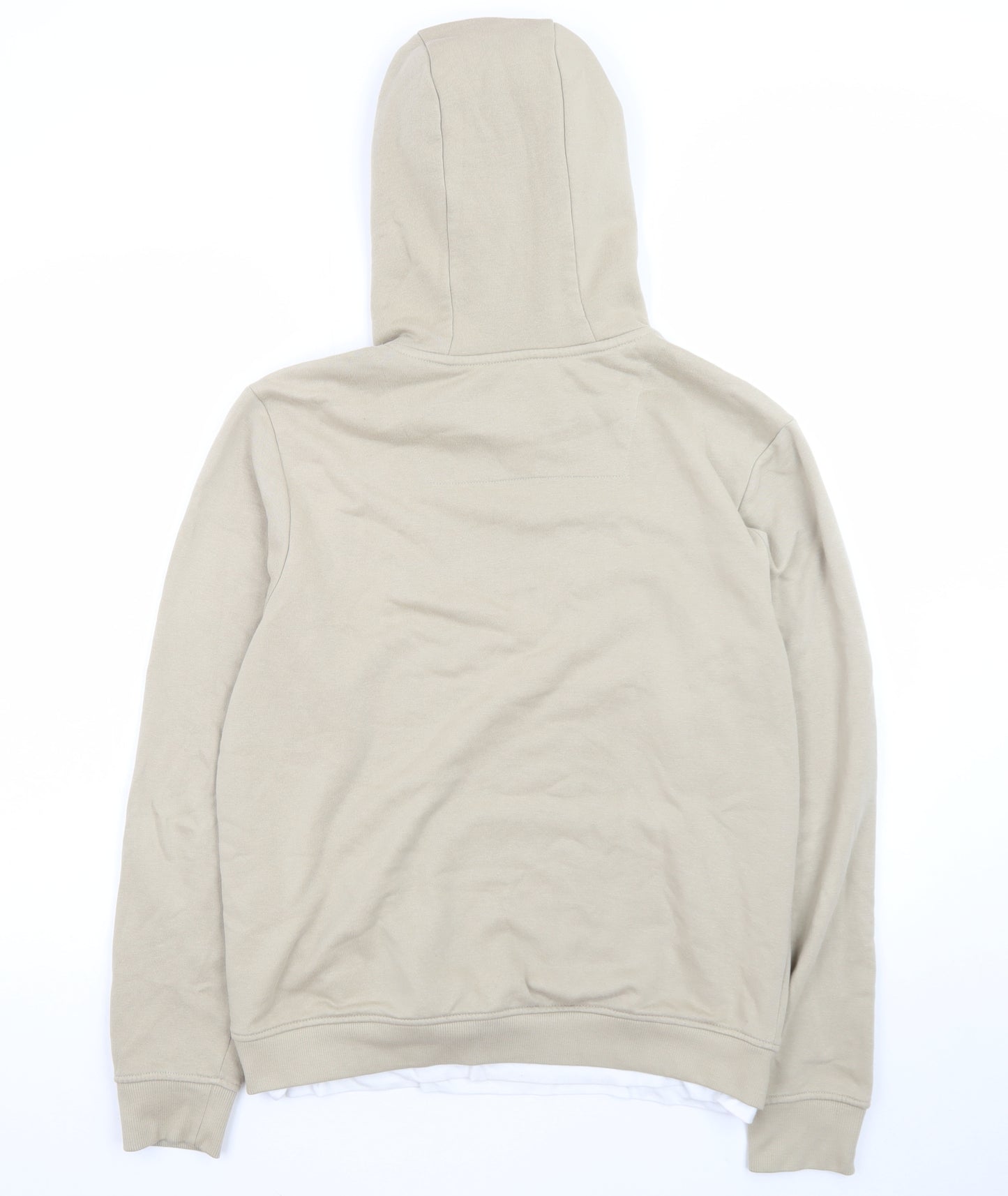 Threadbare Mens Beige Pullover Hoodie Size S Regular Fit