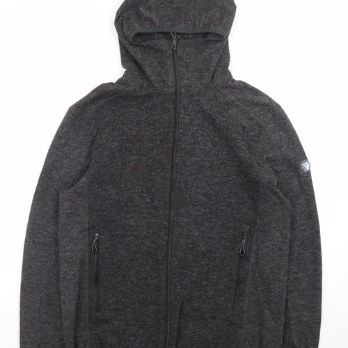 Regatta Men's Grey Full Zip Hooded Outdoor Fleece Jacket L