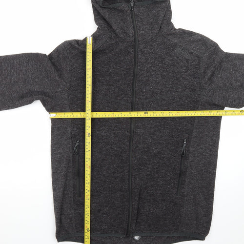 Regatta Men's Grey Full Zip Hooded Outdoor Fleece Jacket L