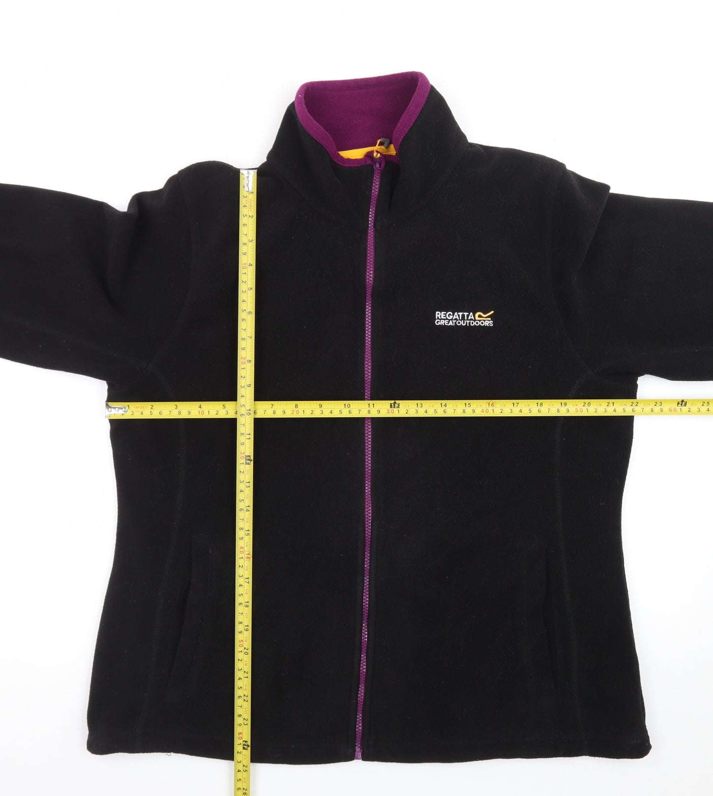 Regatta Women's Black Fleece Jacket Size 16 Full Zip Outdoor