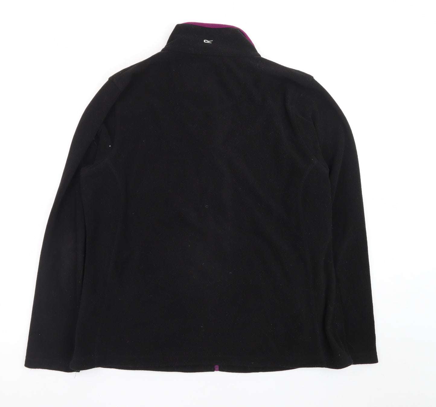 Regatta Women's Black Fleece Jacket Size 16 Full Zip Outdoor