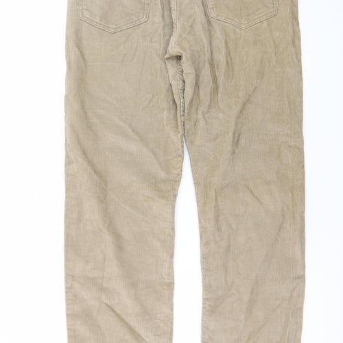 Levi's 505 Men's Beige Corduroy Straight Leg Trousers W32 L34