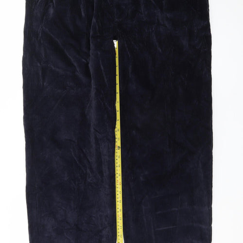 Tommy Hilfiger Men's Blue Corduroy Pleated Trousers 36W 32L