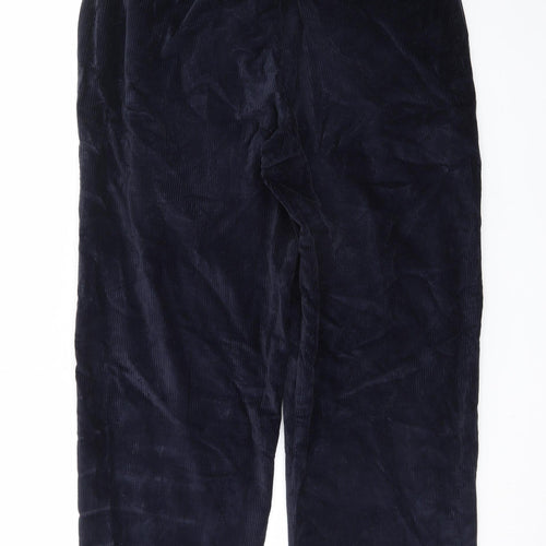Tommy Hilfiger Men's Blue Corduroy Pleated Trousers 36W 32L