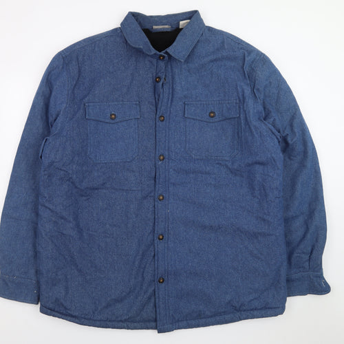Rugged Earth Outfitters Men's Blue Cotton Flannel XL Jacket