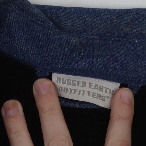 Rugged Earth Outfitters Men's Blue Cotton Flannel XL Jacket