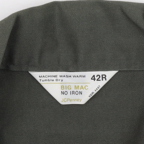 JCPenney Big Mac Men's Green 42R Workwear Cargo Coverall