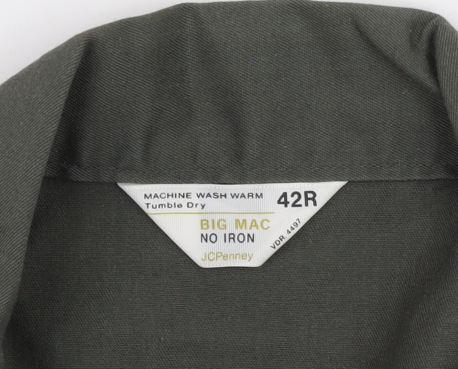 JCPenney Big Mac Men's Green 42R Workwear Cargo Coverall