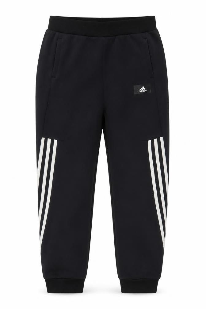 Adidas Boys Black Jogger Trousers 13-14 Years Elastic Waist Sportswear