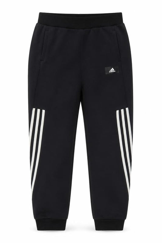 Adidas Boys Black Jogger Trousers 13-14 Years Elastic Waist Sportswear