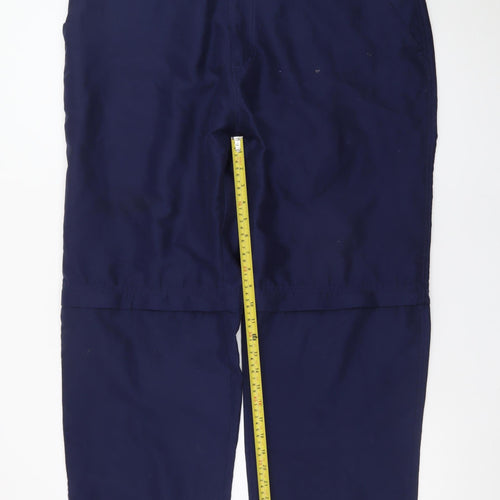 Crane Men’s Blue XL Convertible Cargo Trousers Outdoor Lightweight