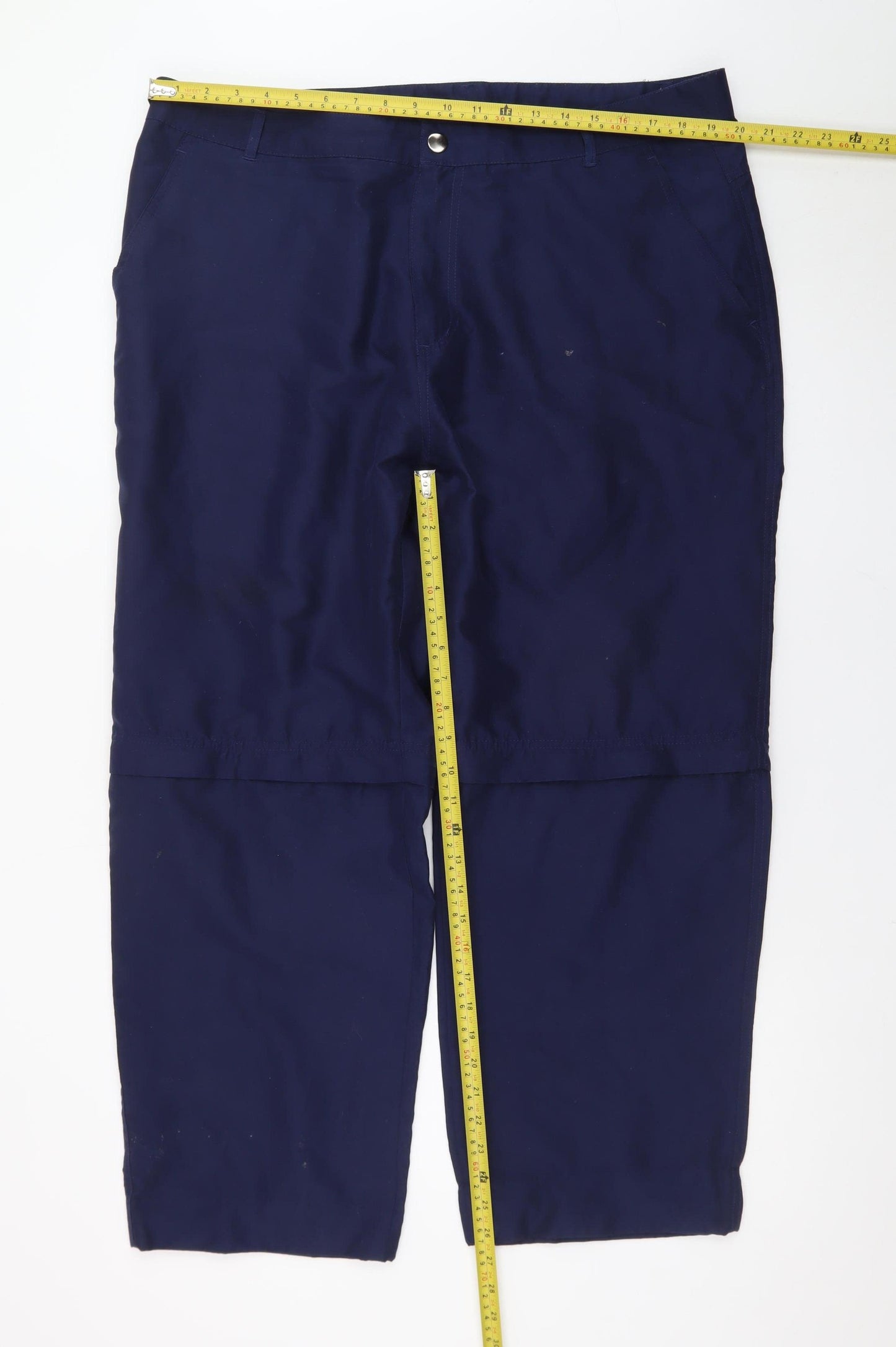 Crane Men’s Blue XL Convertible Cargo Trousers Outdoor Lightweight