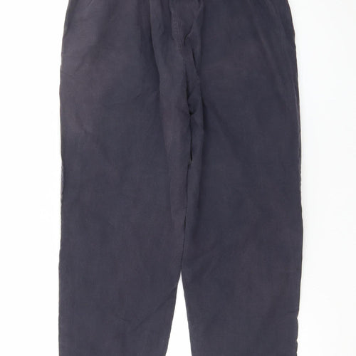 Uniqlo Men’s Black Cotton Chino Trousers L Elastic Waist Casual